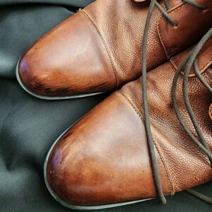 Alfani Men's Tan Leather Lace Up Boots